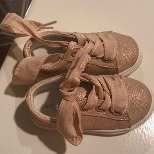 Cat & Jack sneaks, blush color and sparkly!